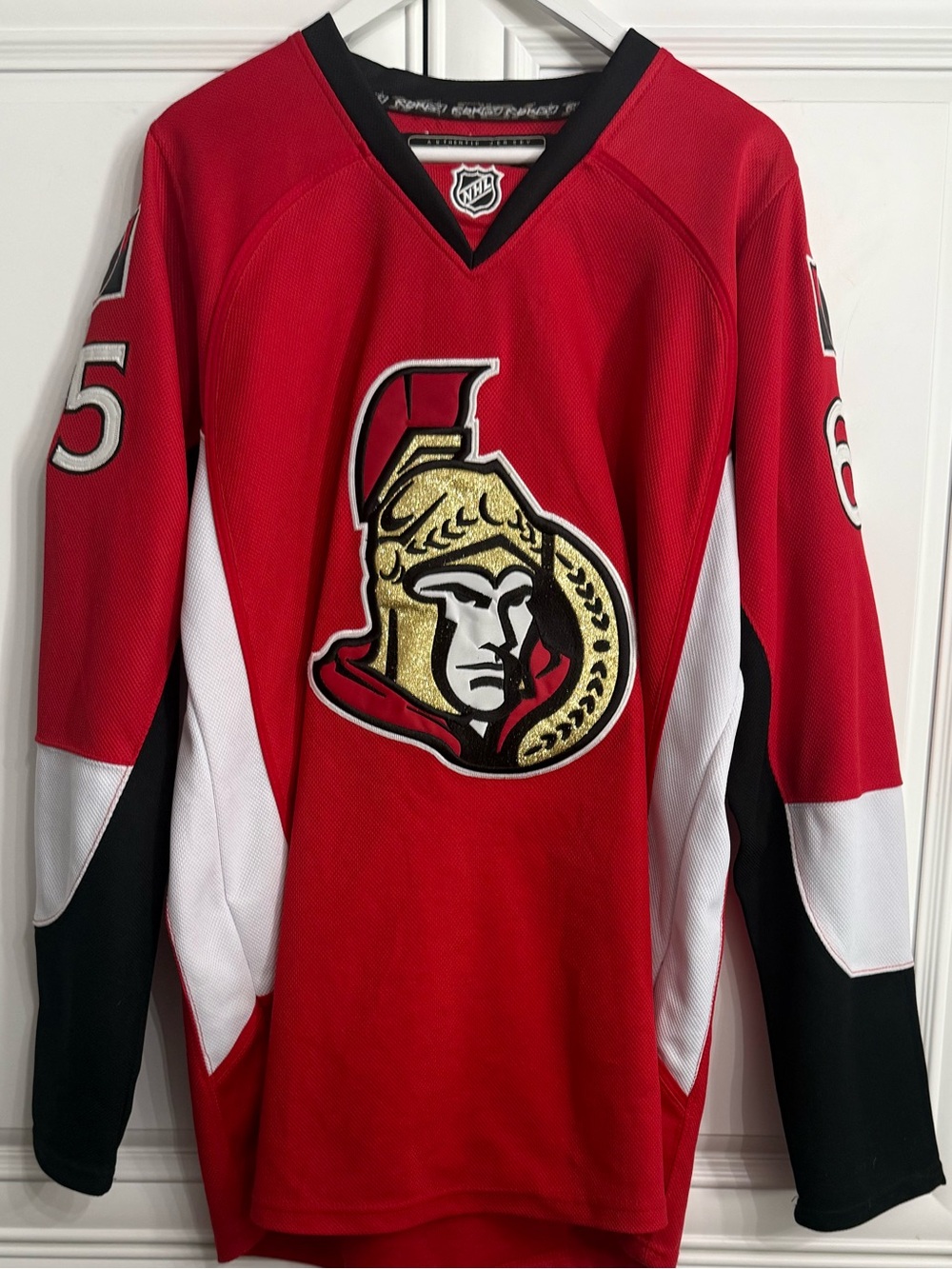 Ottawa Senators Erik Karlsson #65 Reebok Edge NHL Hockey Jersey Men's Size 54